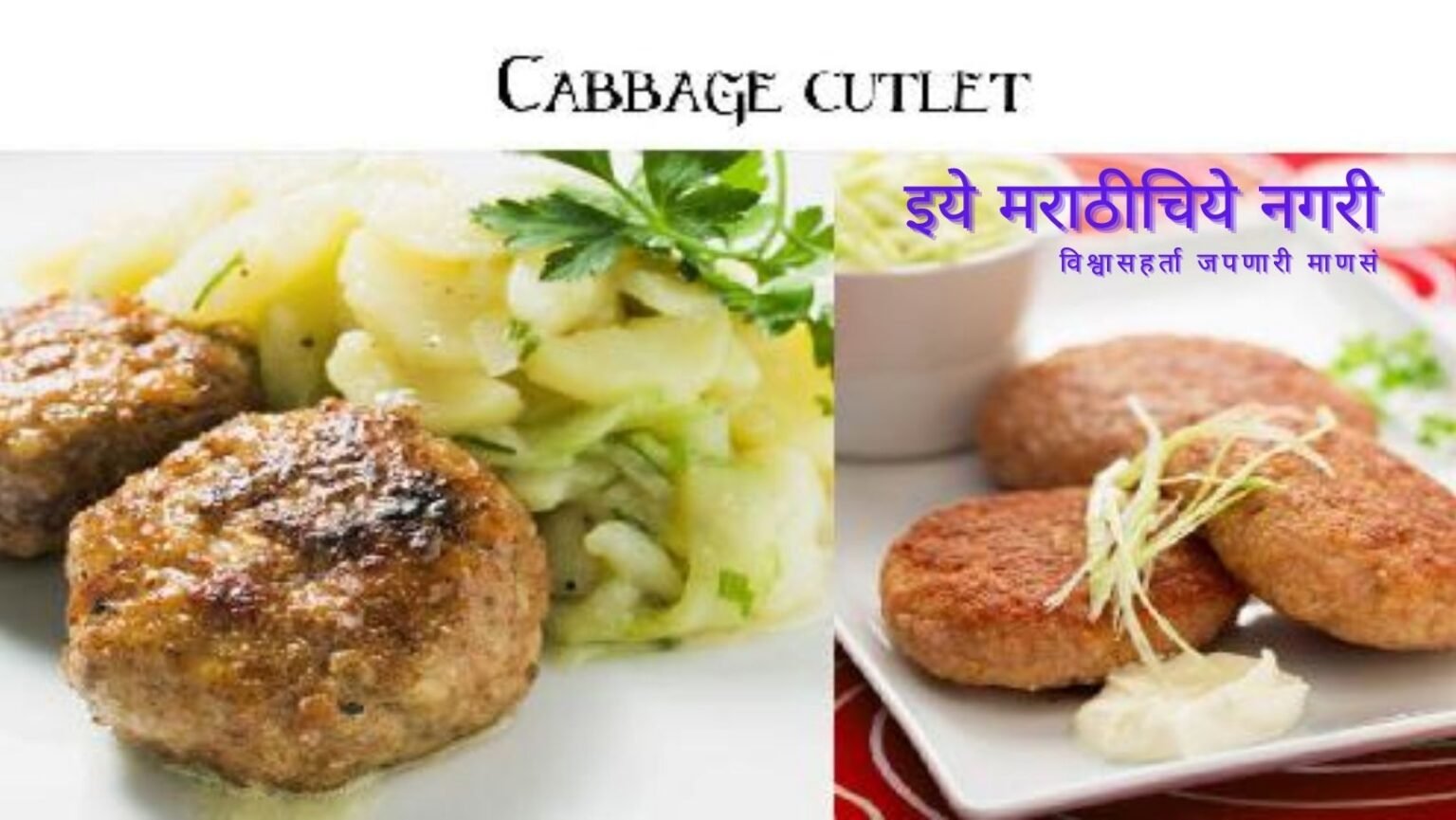 Preparation of Cabbage Cutlet guidelines by Smita Patil