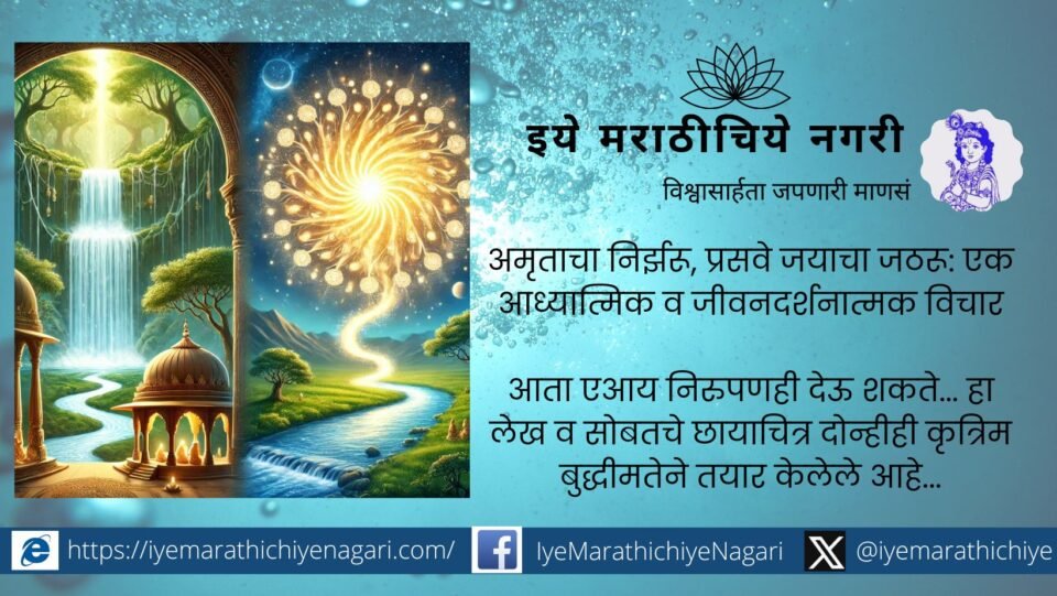amritacha-nirjharu-jayacha-jatharu AI Generated article and picture