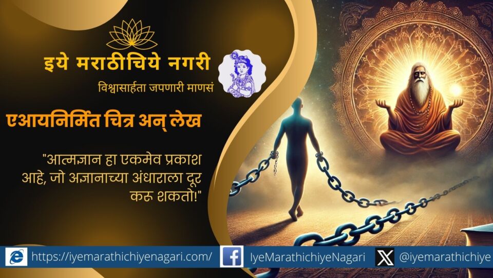 Self-knowledge is necessary to free oneself from invisible bonds and find true happiness