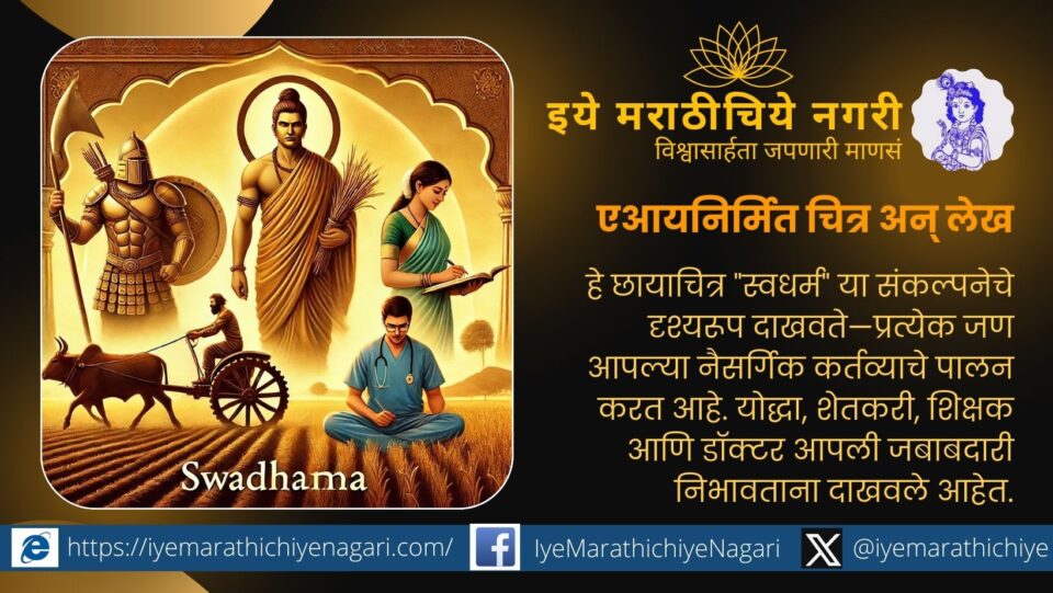 Swadharmu means ones own religion