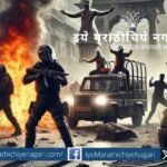 Image depicting the Nagpur riots and the violent clashes triggered by Aurangzeb’s statue burning incident.