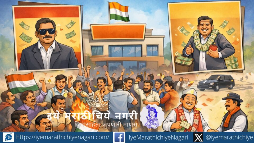 Protests and dissent over ticket distribution during Maharashtra municipal elections