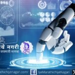 Human and artificial intelligence concept showing technology influencing human thinking