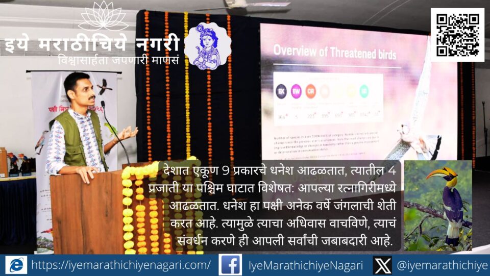 Great Indian Hornbill perched on a tree branch in Western Ghats forest, highlighting its large curved beak and vibrant casque.