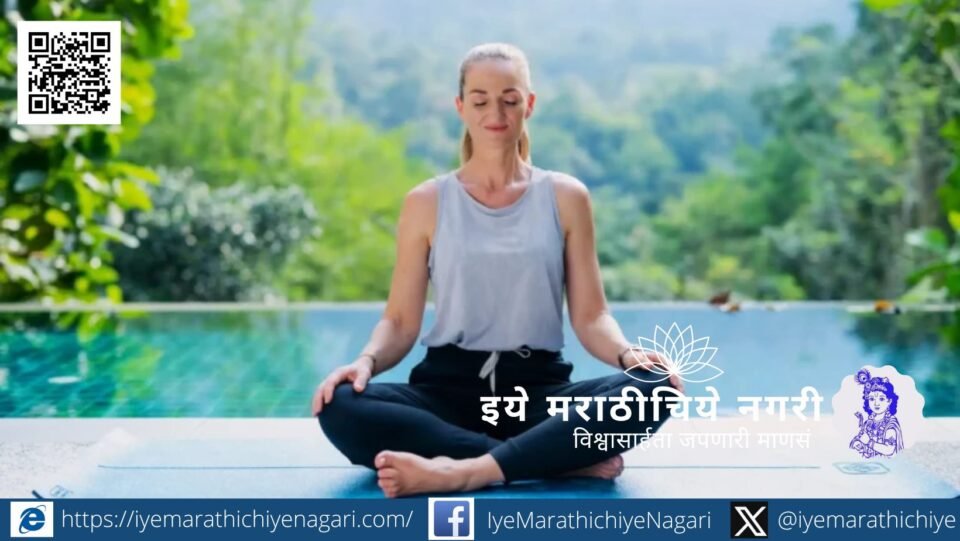 Illustration of Sant Dnyaneshwar in meditative posture symbolizing spiritual vow and inner enlightenment.