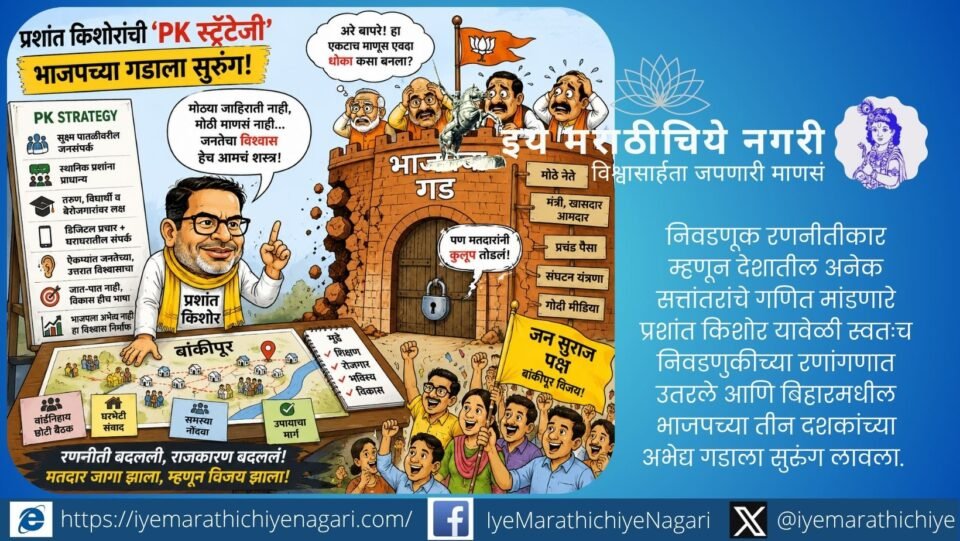 How did Prashant Kishor defeat BJP in its Bankipur bastion? Explore the PK Strategy of micro-campaigning, youth outreach, local issues and voter engagement.