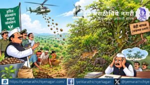 कोट्यवधी बिया आणि सीड बॉलच्या मोहिमेतून जंगल हिरवं झालं; पण वेड्या बाभळींच्या वाढीने निसर्गाचा समतोलच बिघडला. वृक्षलागवडीतील नियोजनाच्या अभावावर उपरोधिक भाष्य.
