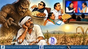 दुष्काळाच्या झळांनी करपलेला शेतकरी, भूक-तहान आणि राजकीय दिखाव्यावर भाष्य करणारी संदीप जगताप यांची बोचरी, उपरोधिक आणि अस्वस्थ करणारी कविता.