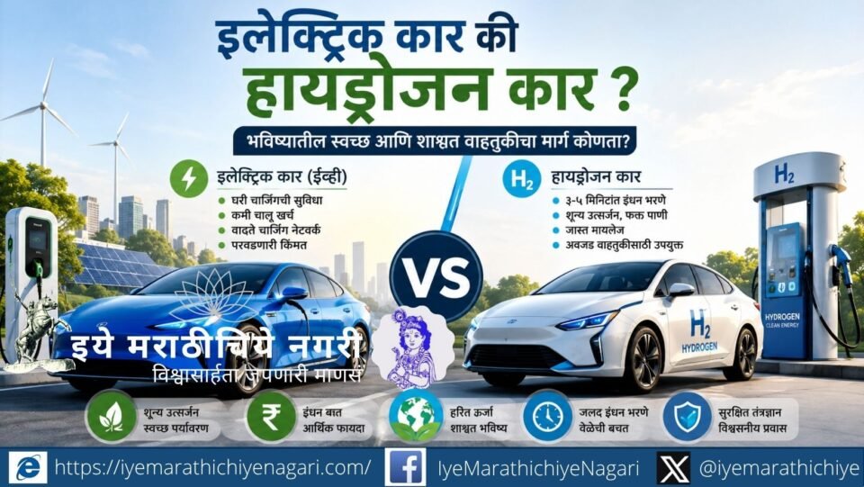 ईव्ही कारचा कमी खर्च आणि वाढते चार्जिंग नेटवर्क तर हायड्रोजन कारचे जलद इंधन भरणे व शून्य उत्सर्जन; भारताच्या भविष्यात कोणते वाहन तंत्रज्ञान आघाडीवर राहणार?