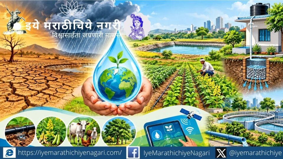 बदलत्या पावसाळ्याच्या पार्श्वभूमीवर भविष्यातील दुष्काळाचा सामना करण्यासाठी जलसंधारण, सूक्ष्म सिंचन, पीक विविधीकरण, वॉटर हार्वेस्टिंग आणि स्मार्ट जलव्यवस्थापन गरजेचे आहे.