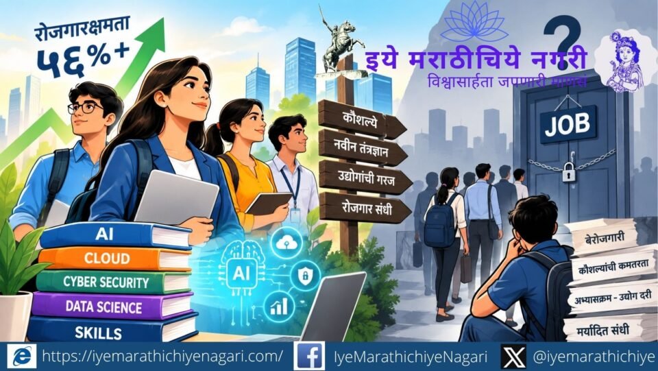भारतात तरुणांची रोजगारक्षमता ५६ टक्क्यांवर पोहोचली असली तरी सुशिक्षित बेरोजगारी आणि कौशल्यांची कमतरता कायम आहे. रोजगारक्षमतेचे शाश्वत रोजगारात रूपांतर कसे होणार?