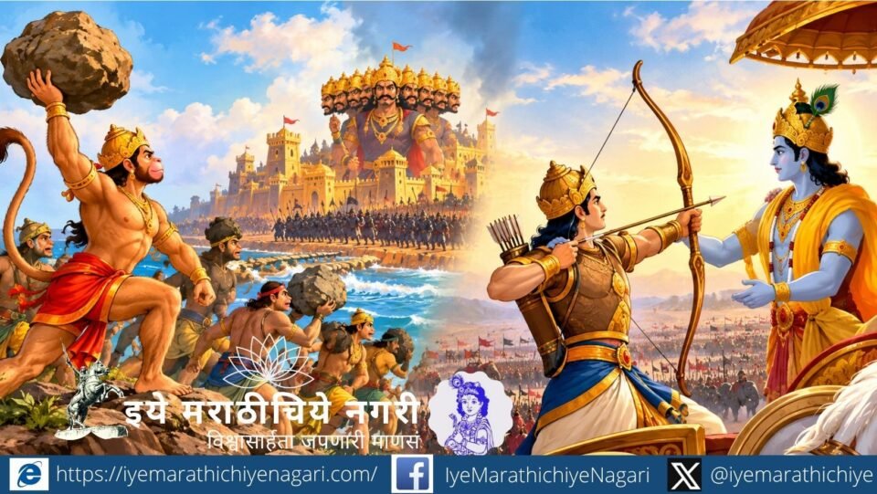 सामर्थ्य हे संख्याबळात नसून आत्मविश्वास, मनोबल आणि ईश्वरी कृपेत असते. श्रद्धा, धैर्य आणि दृढनिश्चयाच्या बळावर अशक्य वाटणाऱ्या आव्हानांवरही विजय मिळवता येतो.